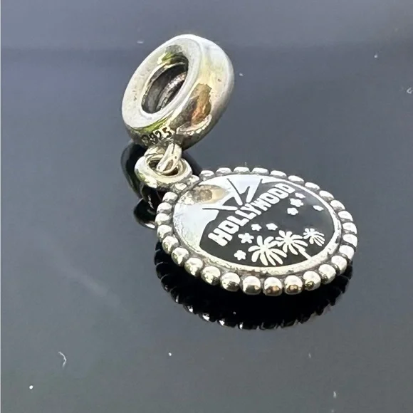 Pandora Hollywood California USA Travel Dangle Charm Silver 925 Ale #85 - Picture 2 of 6